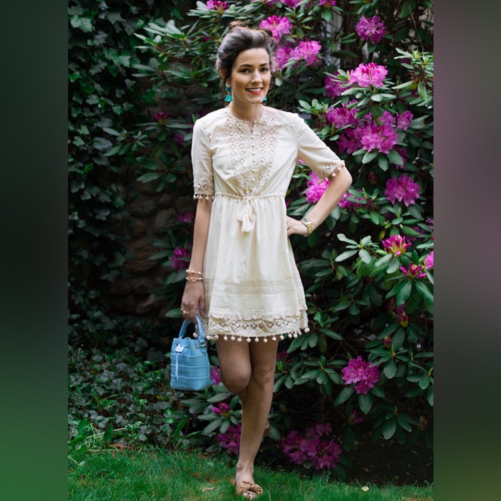 French Connection Cream Mini Dress